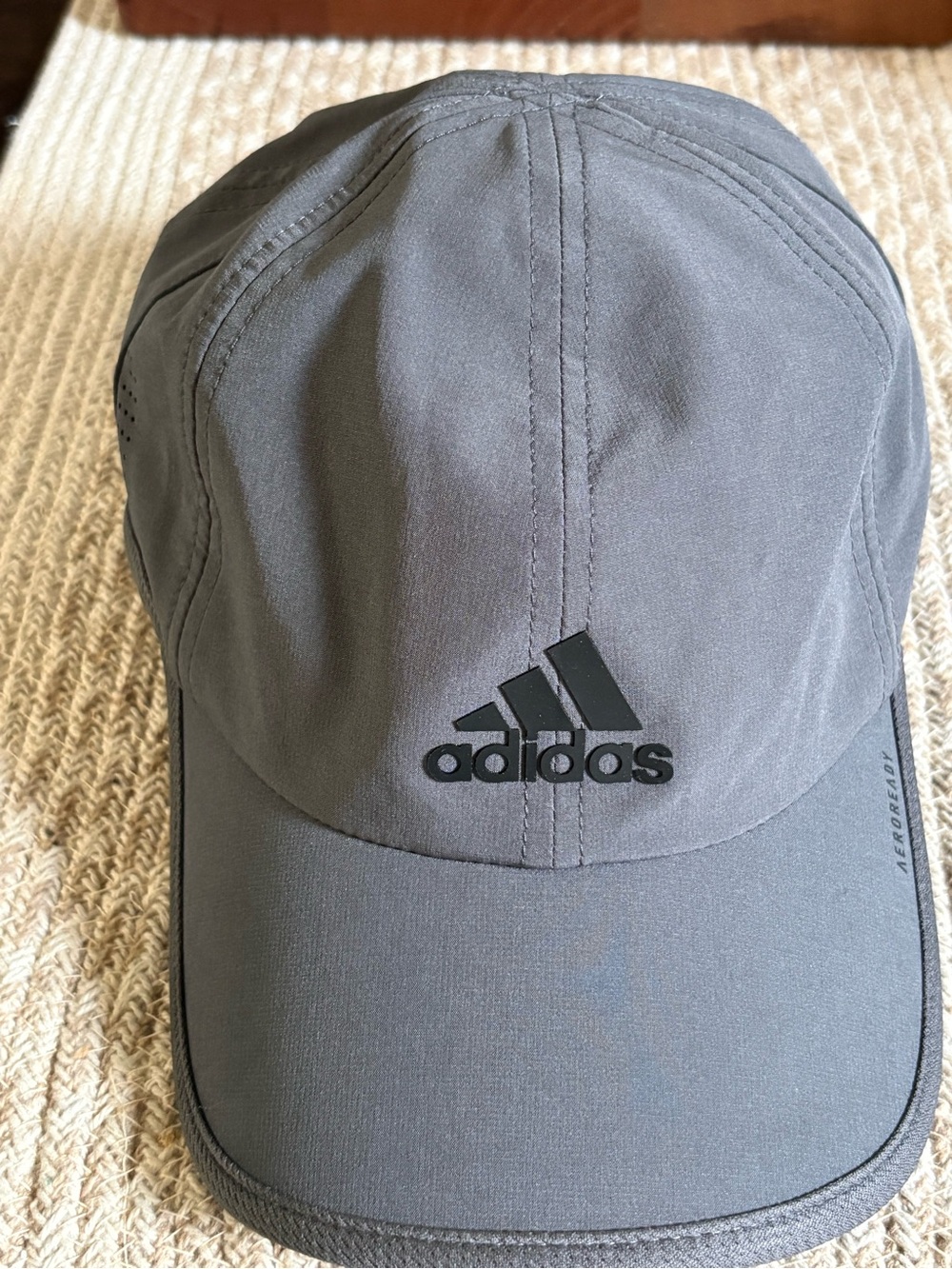 adidas Gray Athletic Performance Cap with Logo